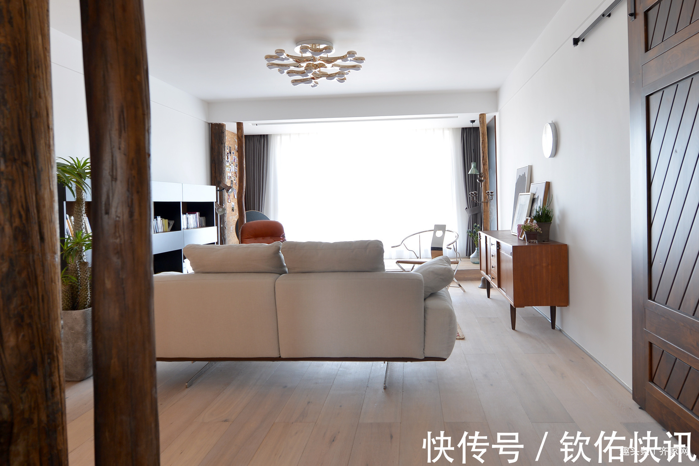 家具|120平北欧风,简约布艺,木质为主的家具,仓古门的个性,自然美