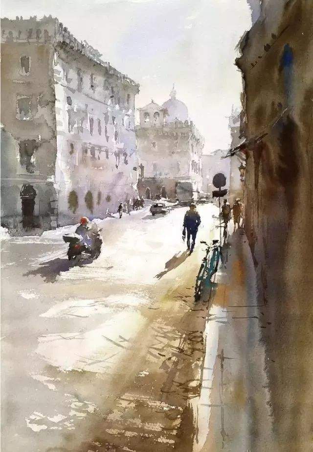 风景|风景诱人!这样的水彩作品,怎能不爱?