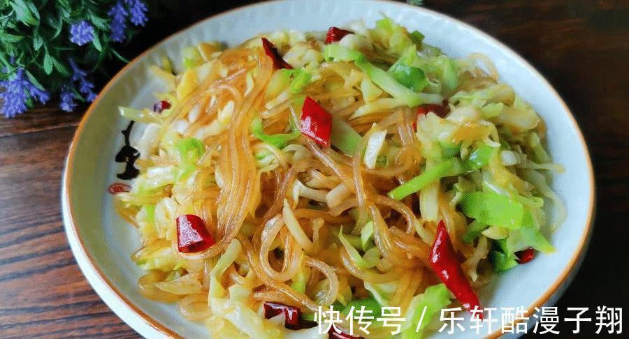 白菜炒粉条,充满生活味道的家常菜,做法简单,快来学习吧