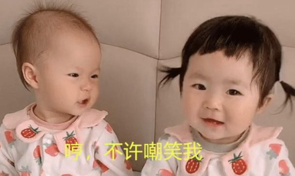 指甲油|最好认的双胞胎走红,发量一个随妈一个随爸,网友:妈妈真偏心