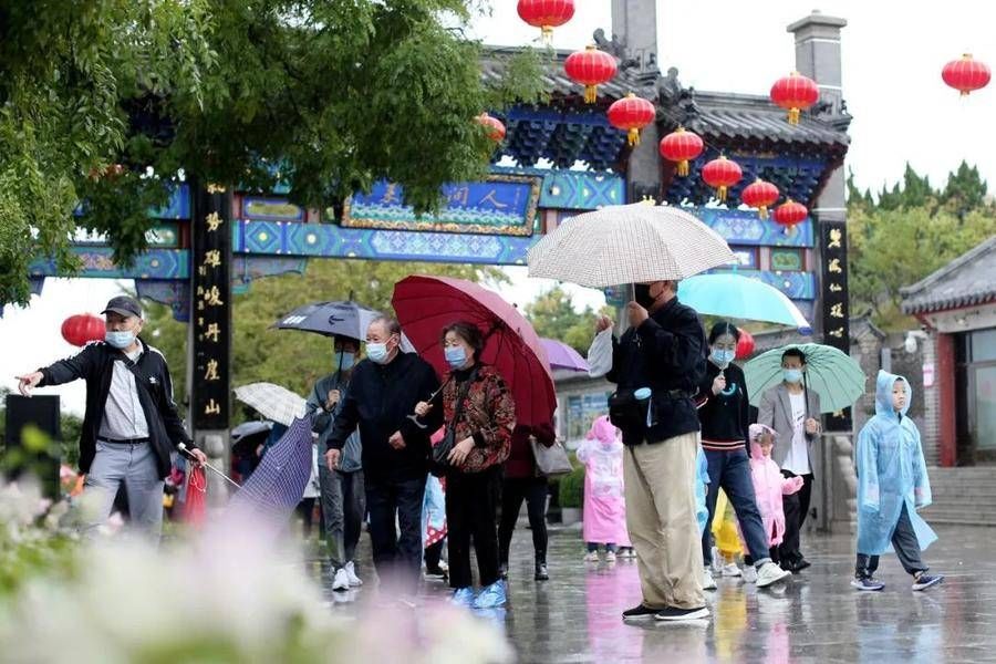 景区|天青色等烟雨，蓬莱阁景区宛如一幅唯美飘逸的水墨画