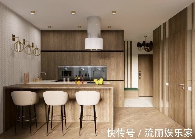 完美搭配|现代风格的轻奢设计，金色与绿色的完美搭配