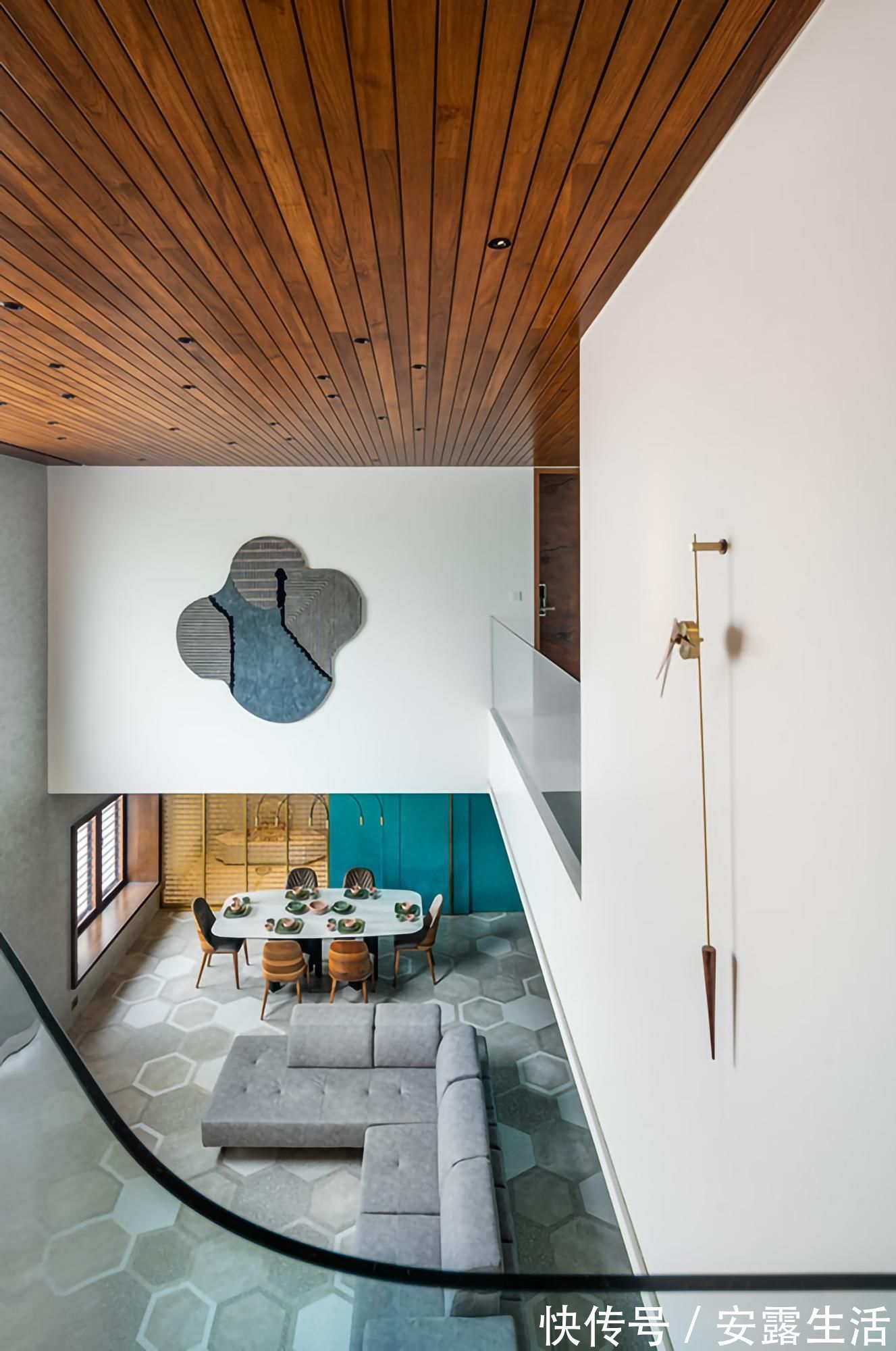 极简|印度富人区的510㎡自建豪宅,悬空花园,天井泳池,很有特色