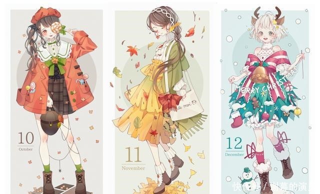 日本|果然万物皆可拟人,连月份都被日本画师娘化了,我最喜欢5月小姐