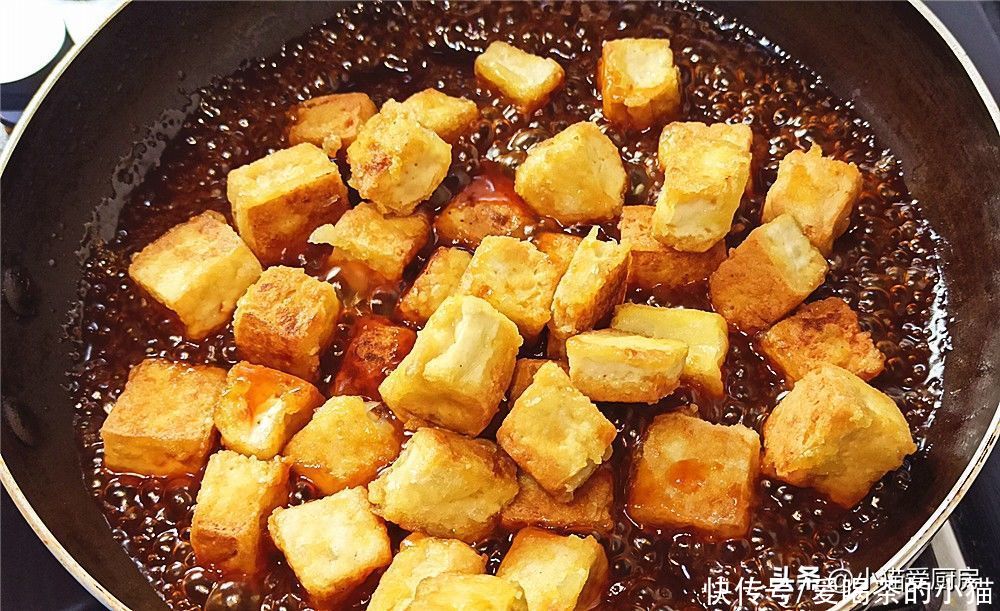 豆腐|教你好吃的糖醋脆皮豆腐,做法很简单,酸甜开胃,满满一盘不够吃