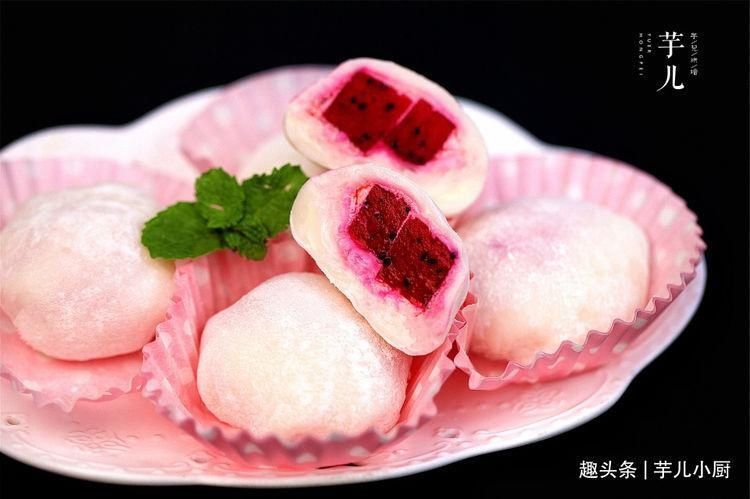 雪媚娘皮|七夕节,教你做一款网红水果甜点!做法简单又好吃!“甜”到心里