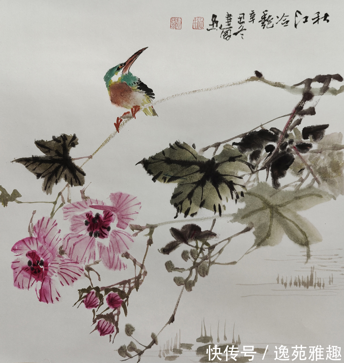 画家@【作品欣赏】春华秋实,心随花开,画家施建国作品欣赏