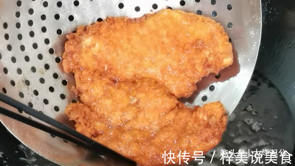 学会炸鸡排的技巧与方法，在家做外酥里嫩又解馋，再也不用出去买