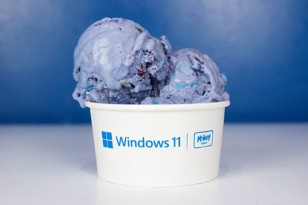 迪拜|为庆祝 Win11 发布，微软推出定制冰淇淋/点亮迪拜哈里法塔