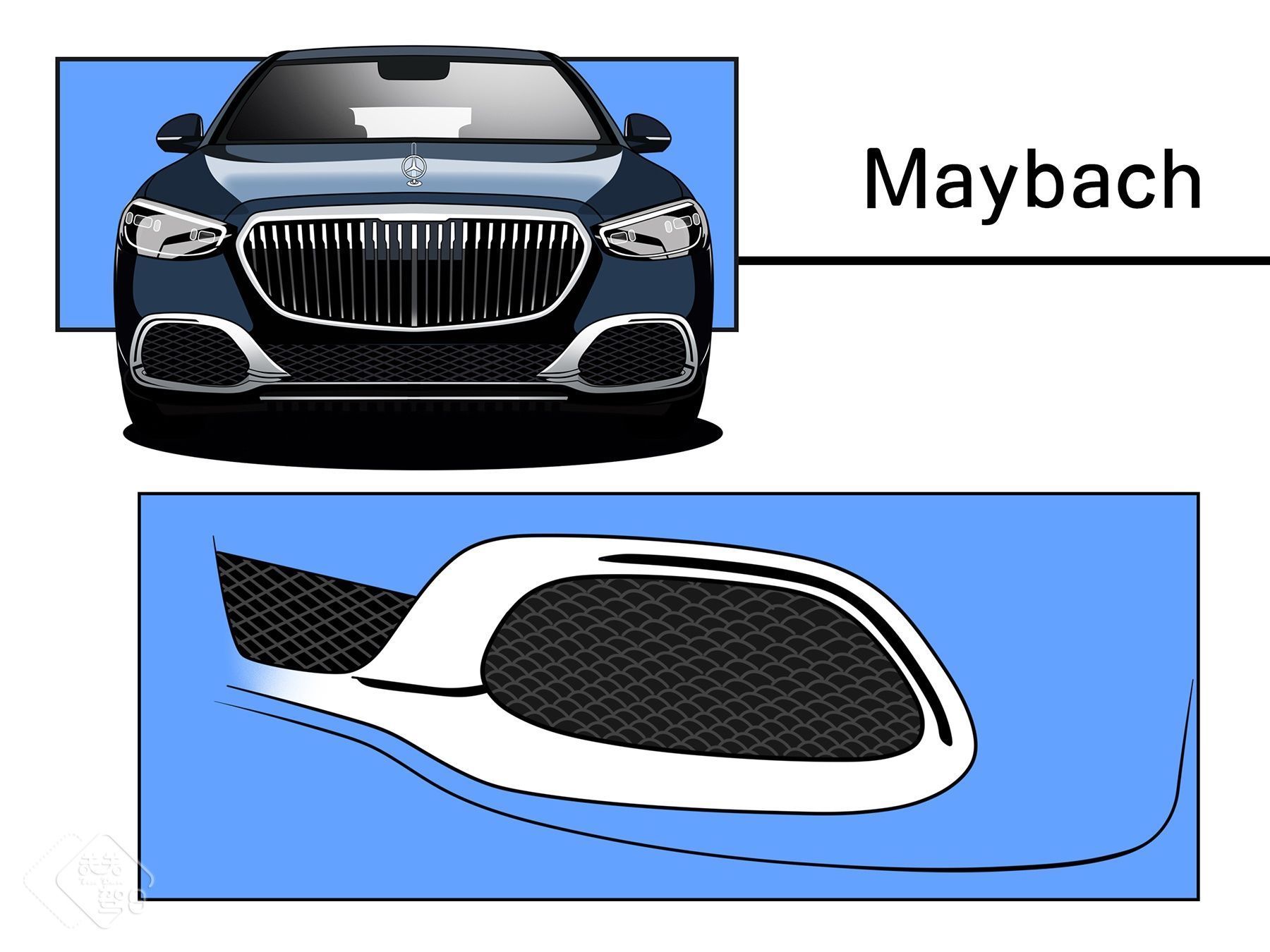 头等舱|关关驾日漫画日记 奔驰迈巴赫S480,150万的陆地奢华头等舱