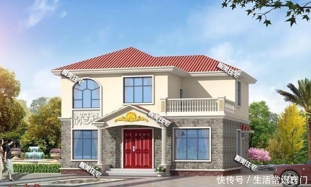 一卫|宽11-12米间的两层别墅,都带大露台,适合老家建!