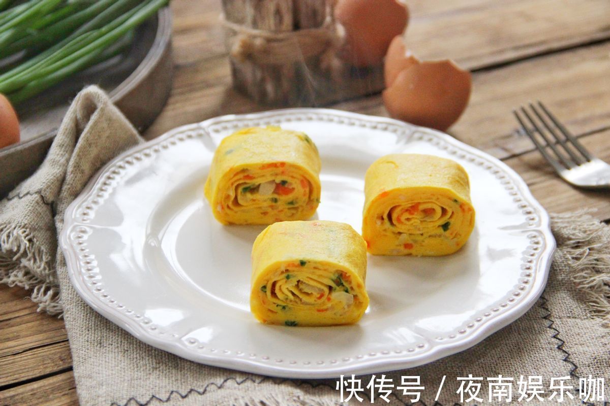 鸡蛋|精致细腻,口感丝滑,在家做营养高的鸡蛋卷