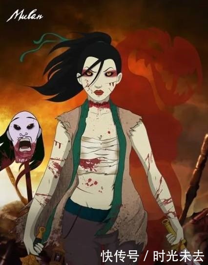 公主|毁童年你没见过的迪士尼公主,夜幕降临化身魔鬼的公主要去觅食