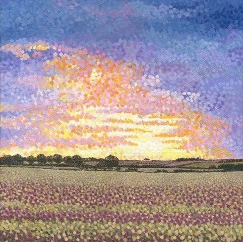 l她的画只用点,点了11年,点出了美到窒息的花园!