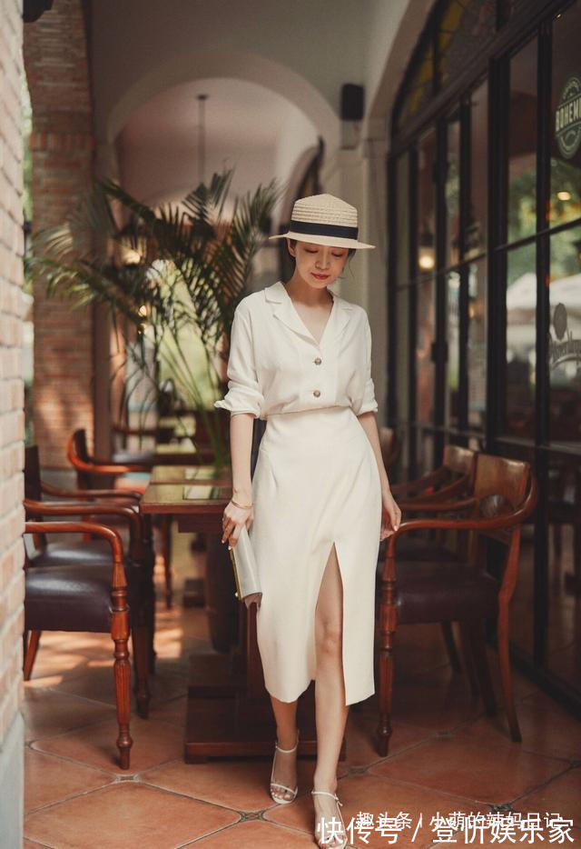 阔腿裤 今夏不流行裙子配高跟鞋了,这样搭才是真的美,像三木一样有气质