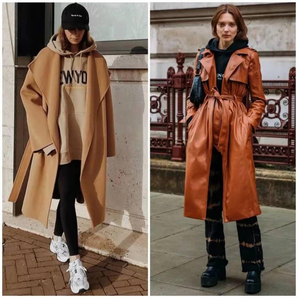 冬天要时髦，大衣+卫衣这样穿，时尚减龄又舒适，太值得借鉴了