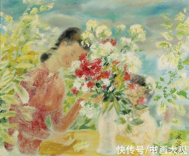 工笔画&越南画家黎谱写意油画和工笔画作品欣赏