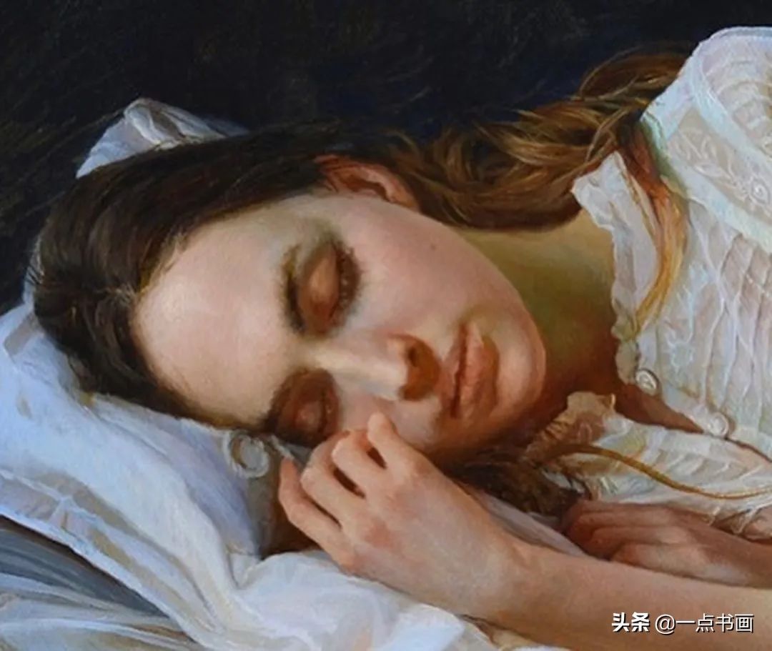 谢尔盖#她痴迷于画那些睡觉觉的美女,青春清纯,宁静唯美