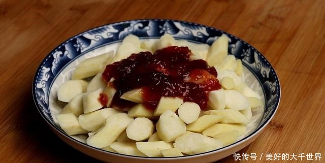 天热,我家孩子迷上它,10分钟做一盘,简单美味,又甜又糯