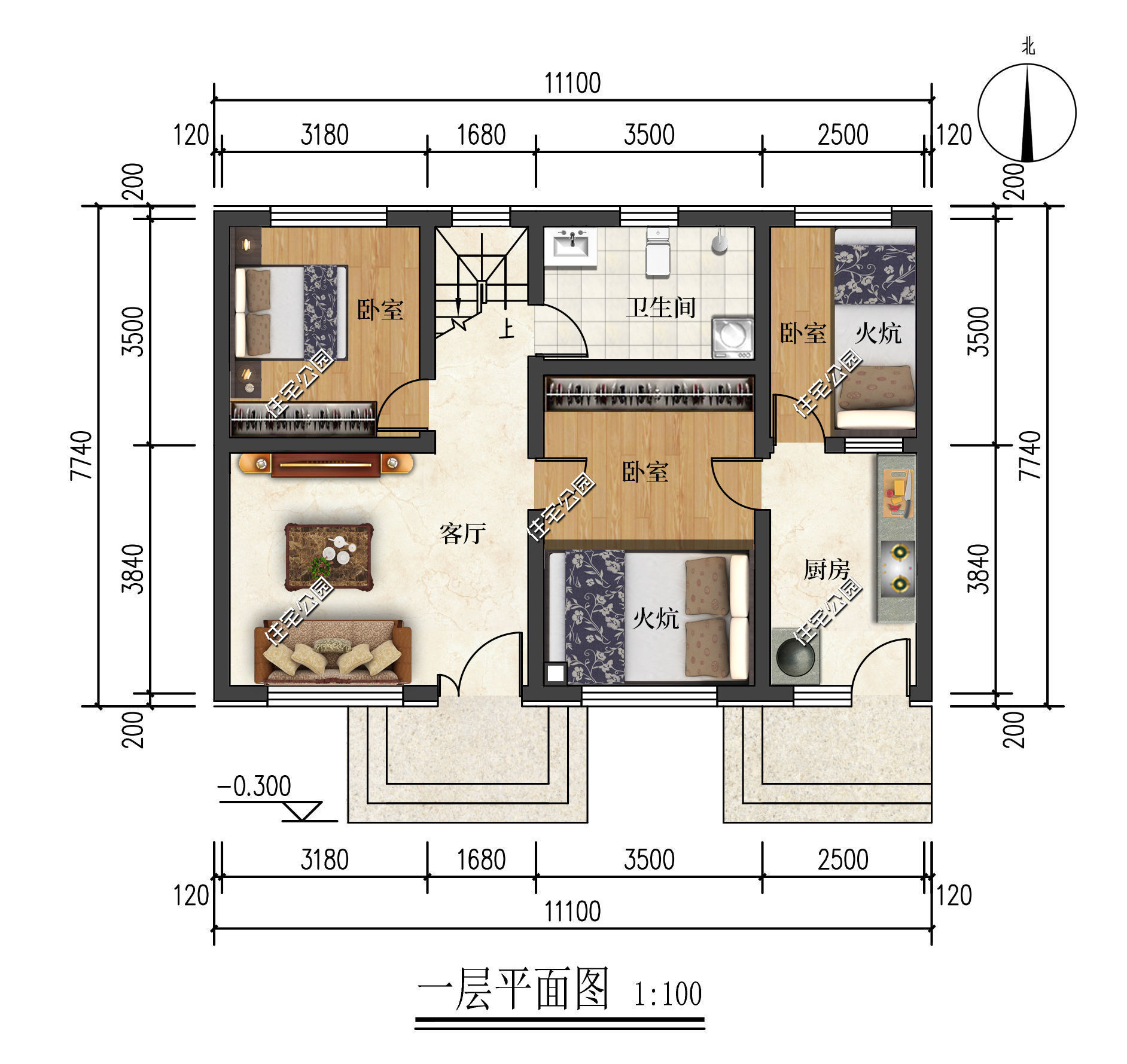 宅基地|阁楼利用天窗采光能住人，11×7米极致小户型造价仅需20万