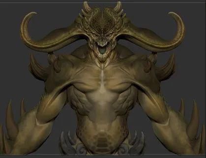 直线网公众号|大佬！Maya+ZBrush+Substance制作泰坦野兽全流程 ！