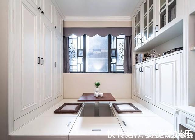 背景墙|120㎡三室改四室,看起来比140㎡的还要大,经典美式风格太好看了