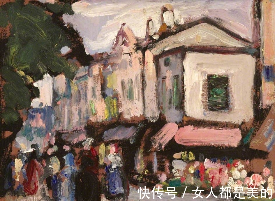 弗格森!他的油画风格多变,受野兽派启发,晚年成为苏格兰色彩大师