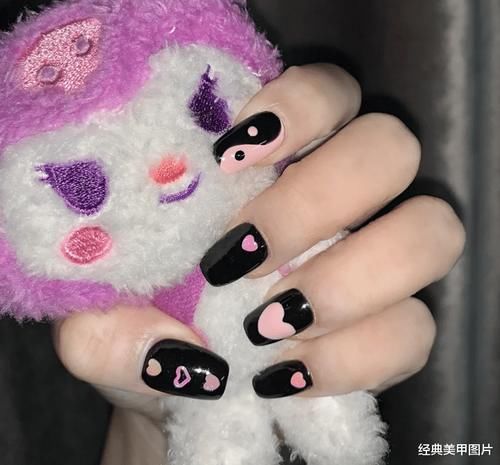 欧美酷帅风美甲,酷girl必备!