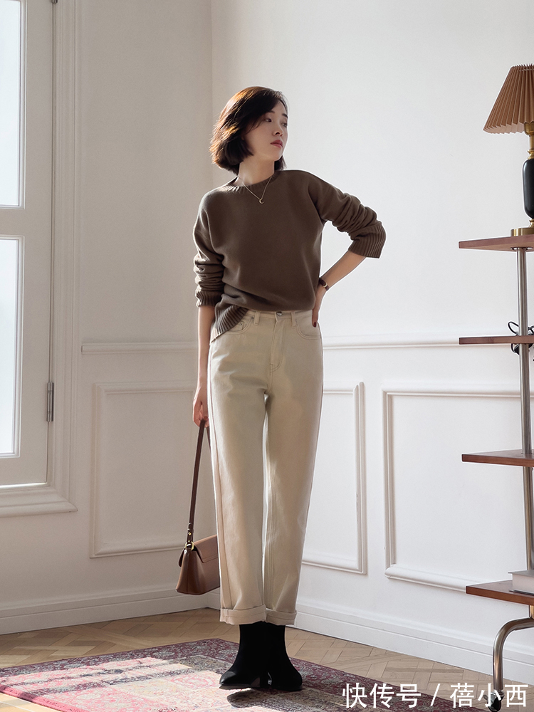 西装裤|果真,穿裤子还是要“露脚踝”才洋气,小个子女生穿搭值得借鉴!