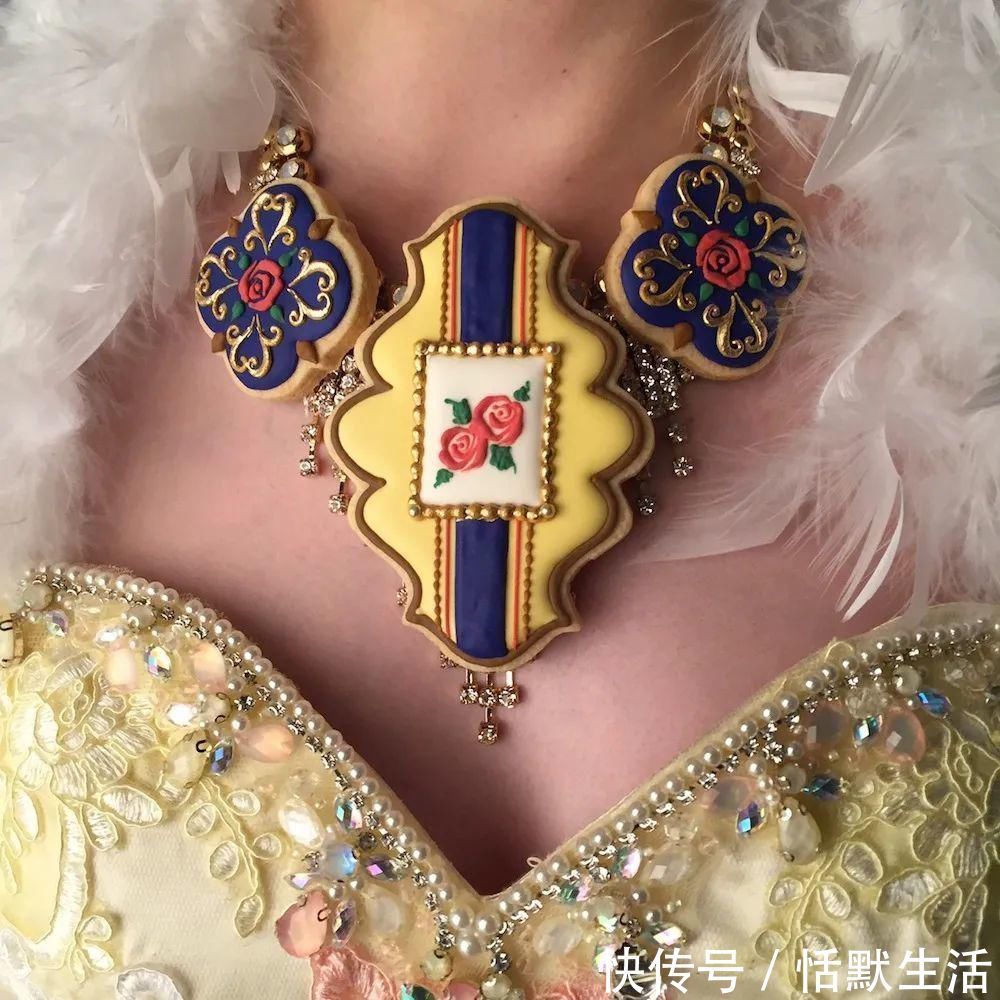 饼干|美到舍不得吃！甜品师手作花砖饼干，救救老夫的少女心！