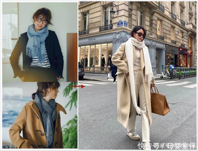 1个技巧+3个思路让你明白,冬天的“围巾”怎么搭才能显白显高级