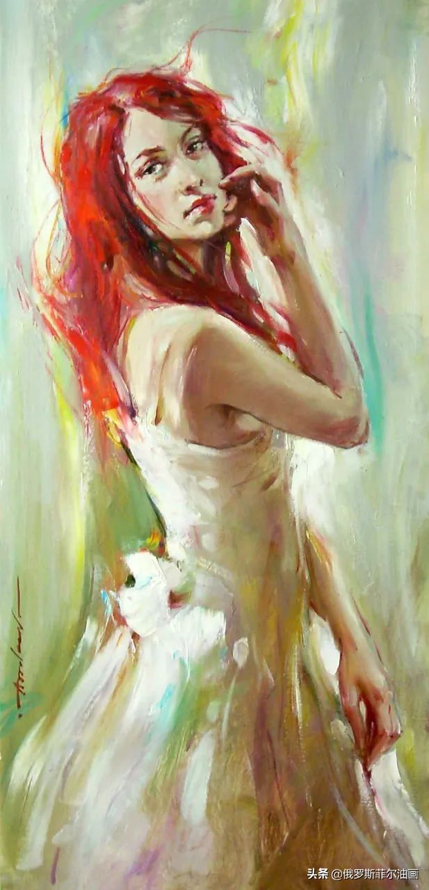 赏读&奔放美艳,活力无限~俄罗斯画家安德鲁的油画作品赏读