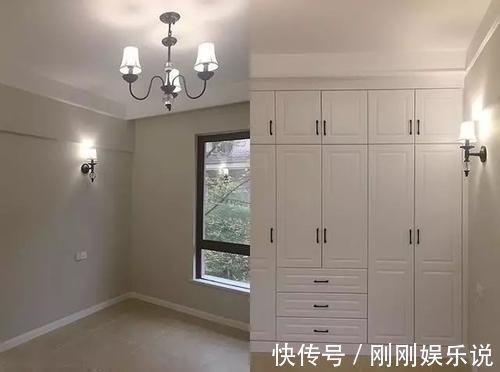 客餐厅|140平新房花13万装修,全屋打满柜子最满意,家具没入场就很漂亮