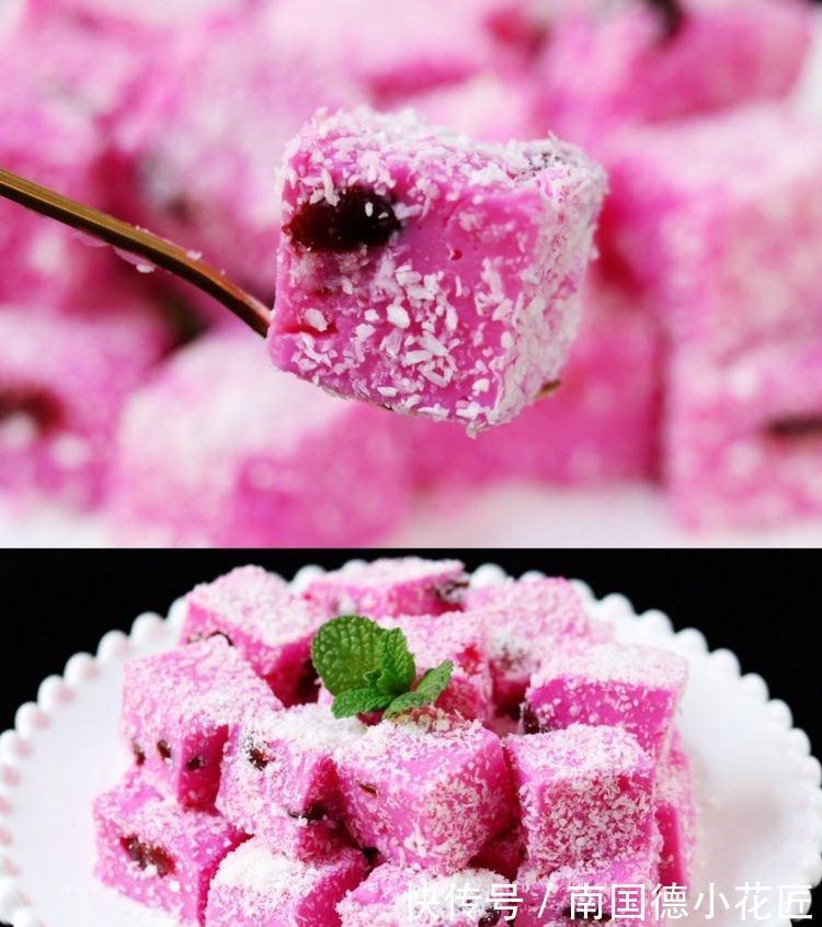 小方|1个火龙果,1瓶牛奶,做出来像果冻一样,Q弹爽滑,好看又好吃