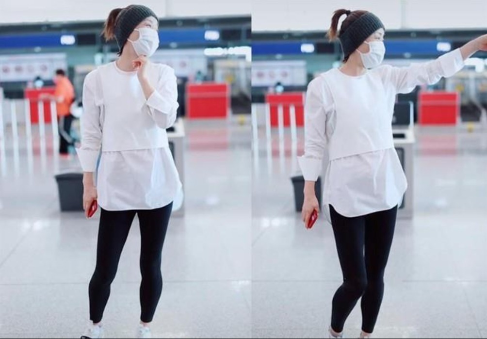 极简|毛阿敏真是“阿姨圈顶流”,白上衣配紧身裤干净利落,简约大气