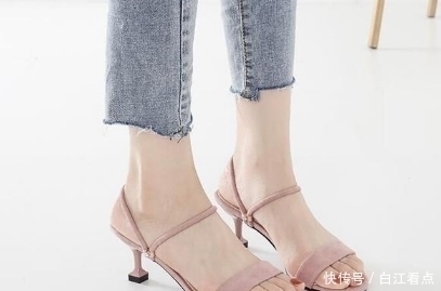 性感|时尚露趾细跟高跟鞋，流露出性感的女人味