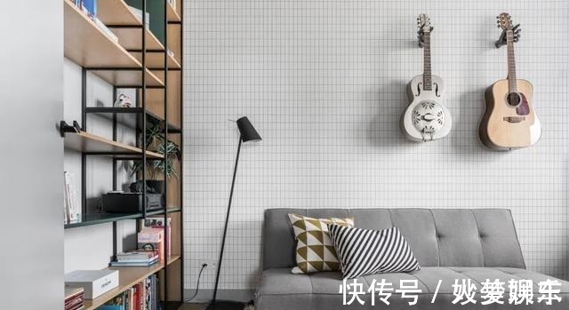 木格栅|108㎡现代简约风三室装修,用这样的木格栅做隔断,好美呀