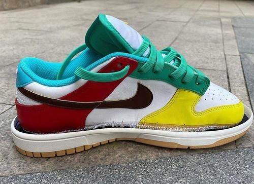 第一次曝光！Nike Dunk Low “ Free 99 ” 不对称鸳鸯设计太炸了！