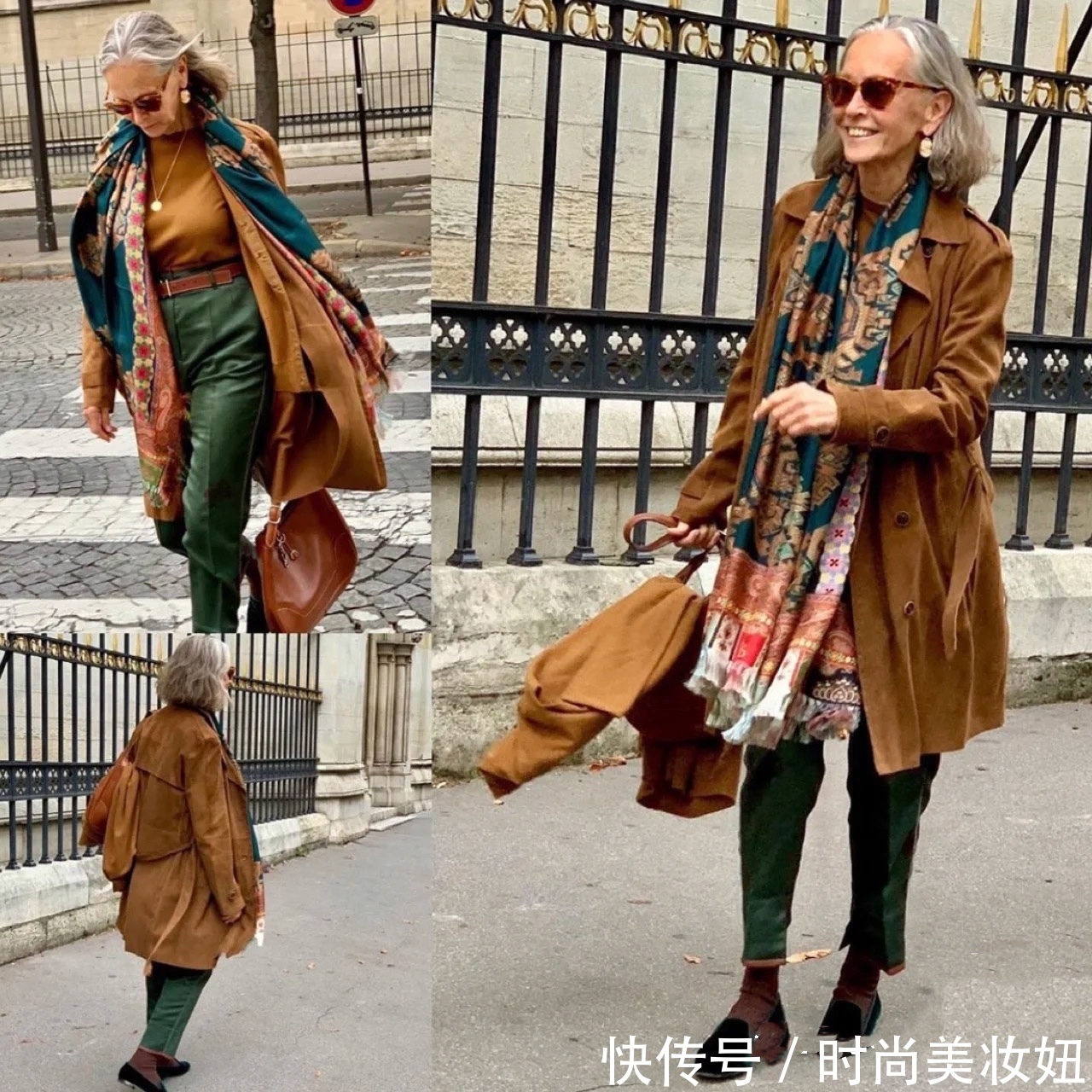 时髦 70岁奶奶比年轻人还敢穿,借鉴她的搭配范本,奶奶辈也穿出时髦范
