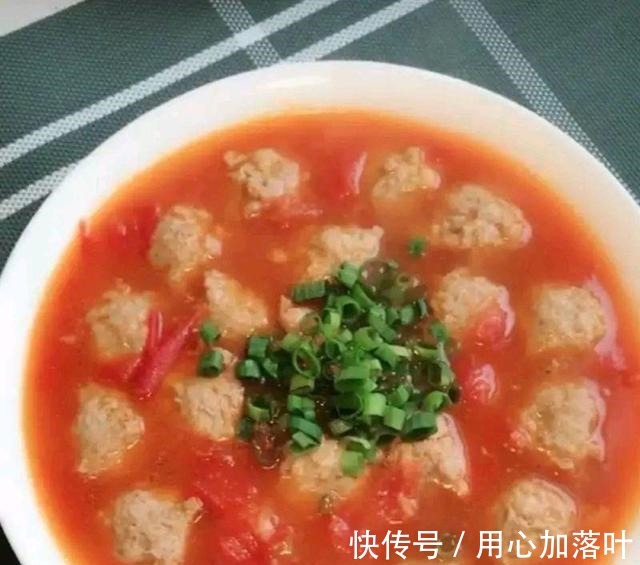 西红柿猪肉豆腐丸子！