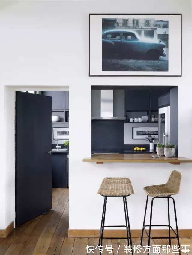 半开放式|给小户型装上这样的半开放式厨房,看起来好大气