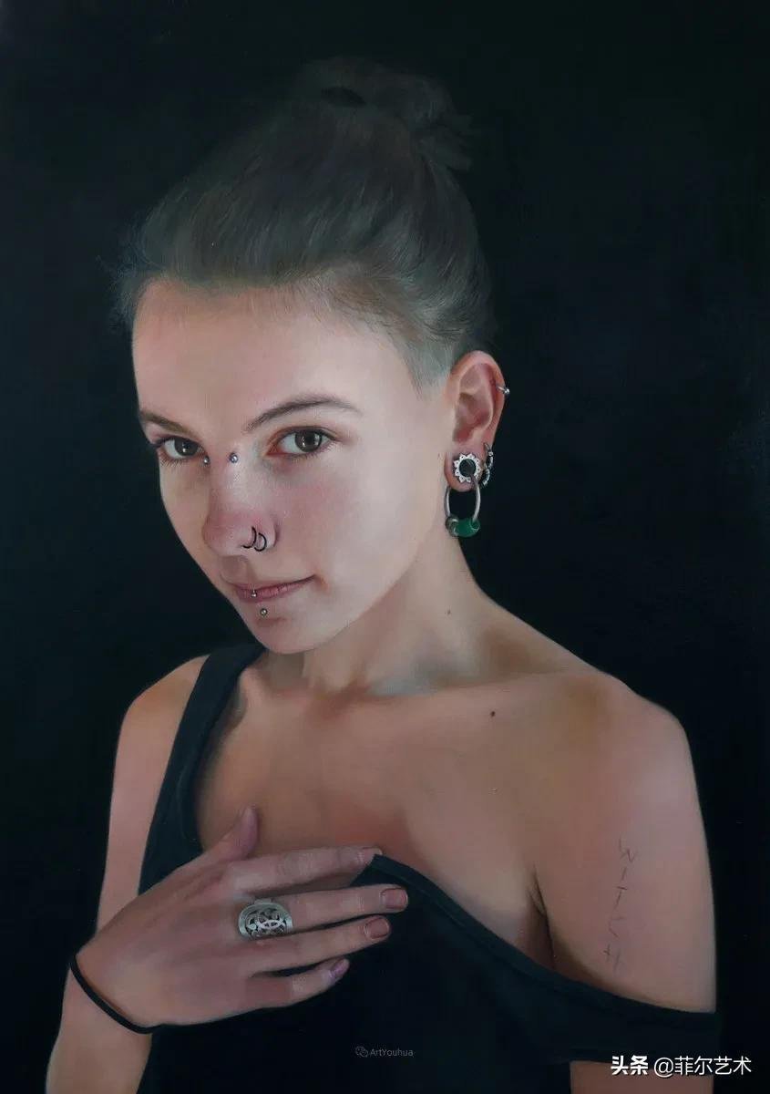 安妮·罗达!法国画家安妮·罗达超高清、超写实人物油画作品欣赏