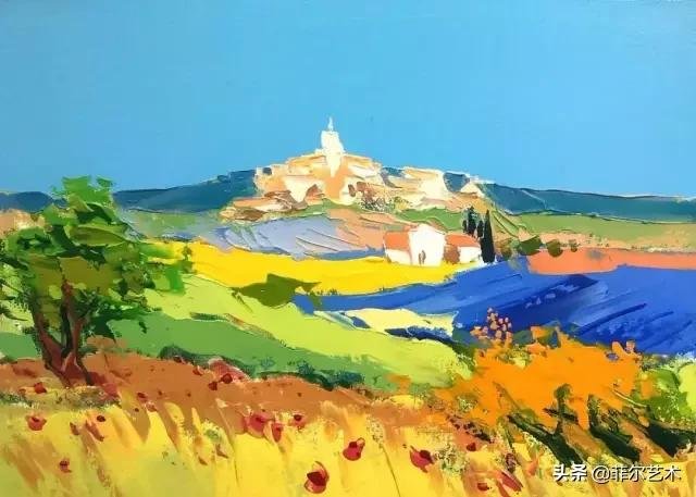 风景|法国画家Francis Taussac 笔下明快浓烈的色彩风景油画作品欣赏