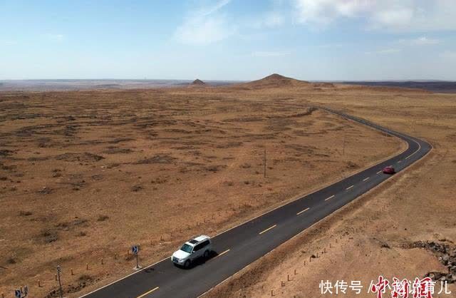 航拍内蒙古乌兰哈达火山地质公园