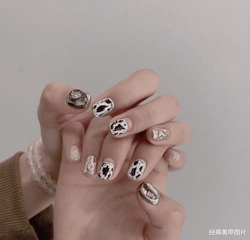 欧美酷帅风美甲,酷girl必备!