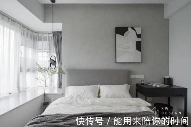 透视|76㎡小三居，经典黑白灰+飘窗榻榻米，从玄关美到卧室