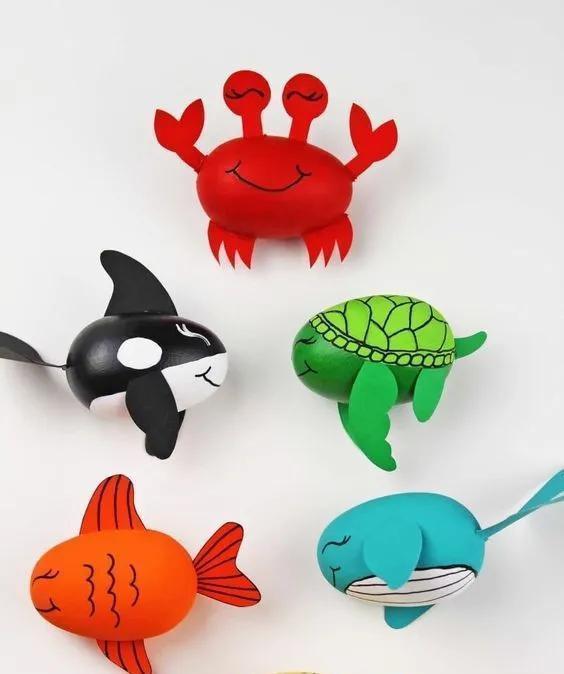 鸡蛋壳&蛋壳创意手工,大人小孩都可以学,只是简单画画,成品非常好看