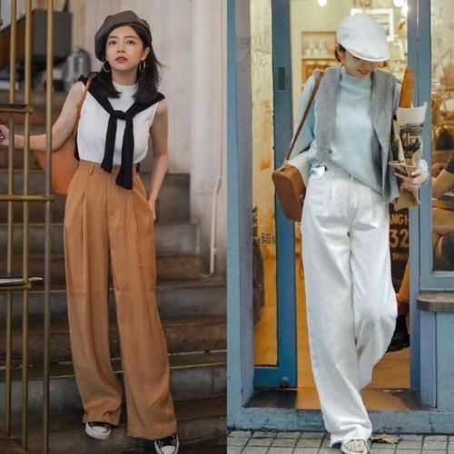 裤腿|穿阔腿裤，如何搭配上衣、鞋子？教你几招穿搭干货，三木亲身演绎