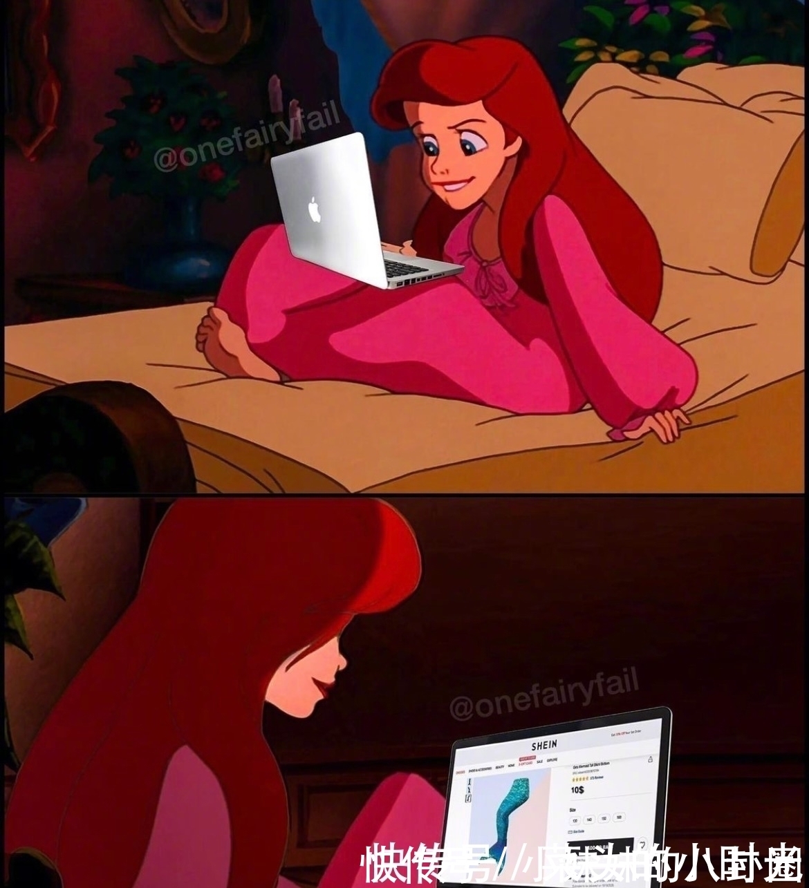 爱丽儿公主|当迪士尼公主有手机,艾莎公主爱上自拍,爱丽儿公主网购人鱼服装