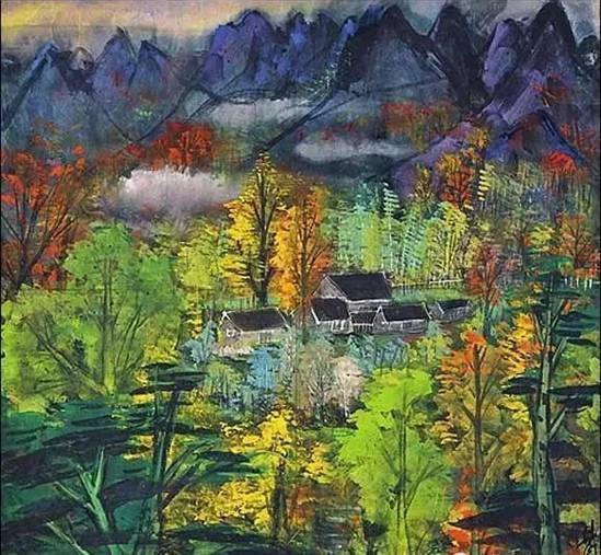 画幅$这两位大师笔下的秋色,梦幻迷离,思念无限